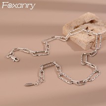 FOXANRY Minimalist Sweater Necklace for Women Couples Summer New Fashion Vintage - £13.11 GBP