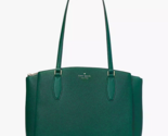 Kate Spade Monet Large Triple Compartment Green Leather Tote WKRU6948 NW... - £124.73 GBP