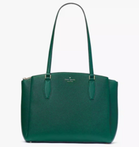 Kate Spade Monet Large Triple Compartment Green Leather Tote WKRU6948 NWT $399 - £125.81 GBP