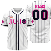 Anime Shirt Custom Baseball Jersey JoJo&#39;s Bizarre Adventure Golden Wind ... - $29.99+
