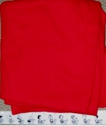 RED Cotton Polyester RIBBED KNIT Fabric Remnant 30 1/4&quot;  x 69&quot; wide TUBE - $8.18 CAD