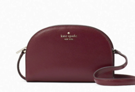 New Kate Spade Perry Leather Dome Crossbody Deep Berry - £66.77 GBP