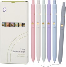 Gel Pens, 6Pcs Smooth Writing Pens Fine Point Tip 0.5mm Pen for Journaling - £9.61 GBP