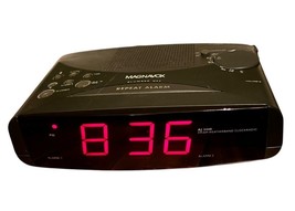 Magnavox AJ 3440/17 Weatherband AM/FM Alarm Clock Radio Large Digit Works - $15.99