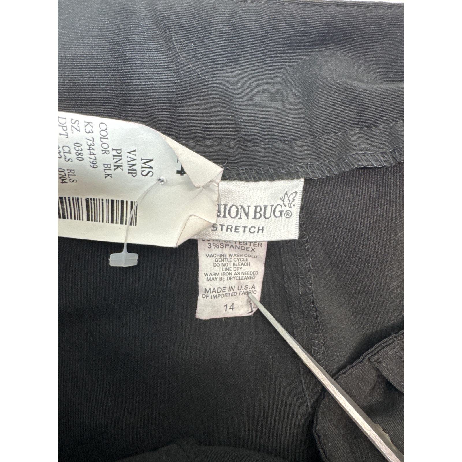 Fashion Bug Black Womens Stretch Dress Pants Bootcut Preppy Business Size 14 NWT Item image 4