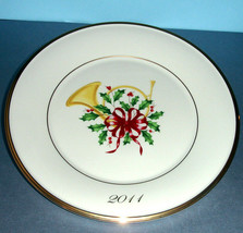Lenox Annual Holiday Accent Plate 2011 French Horn 9.5&quot; Collectible USA New - £58.40 GBP