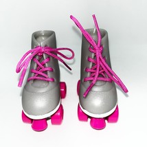 Our Generation 18&quot; Doll Clothing Silver &amp; Pink Roller Skates - £7.52 GBP