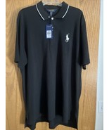Polo Ralph Lauren Big Pony Classic Fit Black Polo Golf Shirt Men&#39;s Size XL - £35.03 GBP