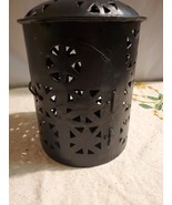 black Lantern pillar candle holder 7 1/2ins X 6ins - $18.80