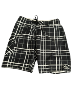 Vtg Quicksilver  Board Swim Trunks Shorts Men&#39;s 36 Black &amp; White Y2k Ska... - €28,08 EUR