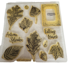 Close to my Heart Clear Acrylic Stamp Set Autumn Splendor Leaf Acorn Fall Season - $4.99