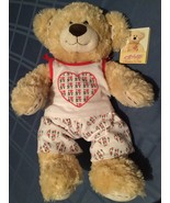Mothers Day A Bear I love NY New York hearts outfit tan 19 inch plush - £30.28 GBP