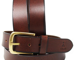 Mens Women Genuine Leather Dress Casual Belt 1.5&quot; Wide Brown 12CA002BR - $29.90