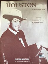 Houston, by Lee Hazlewood (ASCAP), Piano/Vocal [Sheet music] Lee Hazlewood - $9.99