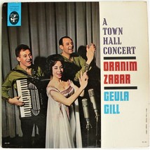 Oranim Zabar / Geula Gill ~ A Town Hall Concert ~ Lp ~ 1961 Autographed &amp; Lyrics - £15.78 GBP