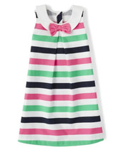 NWT Gymboree Little Girls Collared Striped Playful Poppies Dress 4T 5T NEW - £14.14 GBP