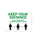 SignMission Covid-19 Notice Sign - Keep Your Distance Social Distance in... - $33.55 CAD