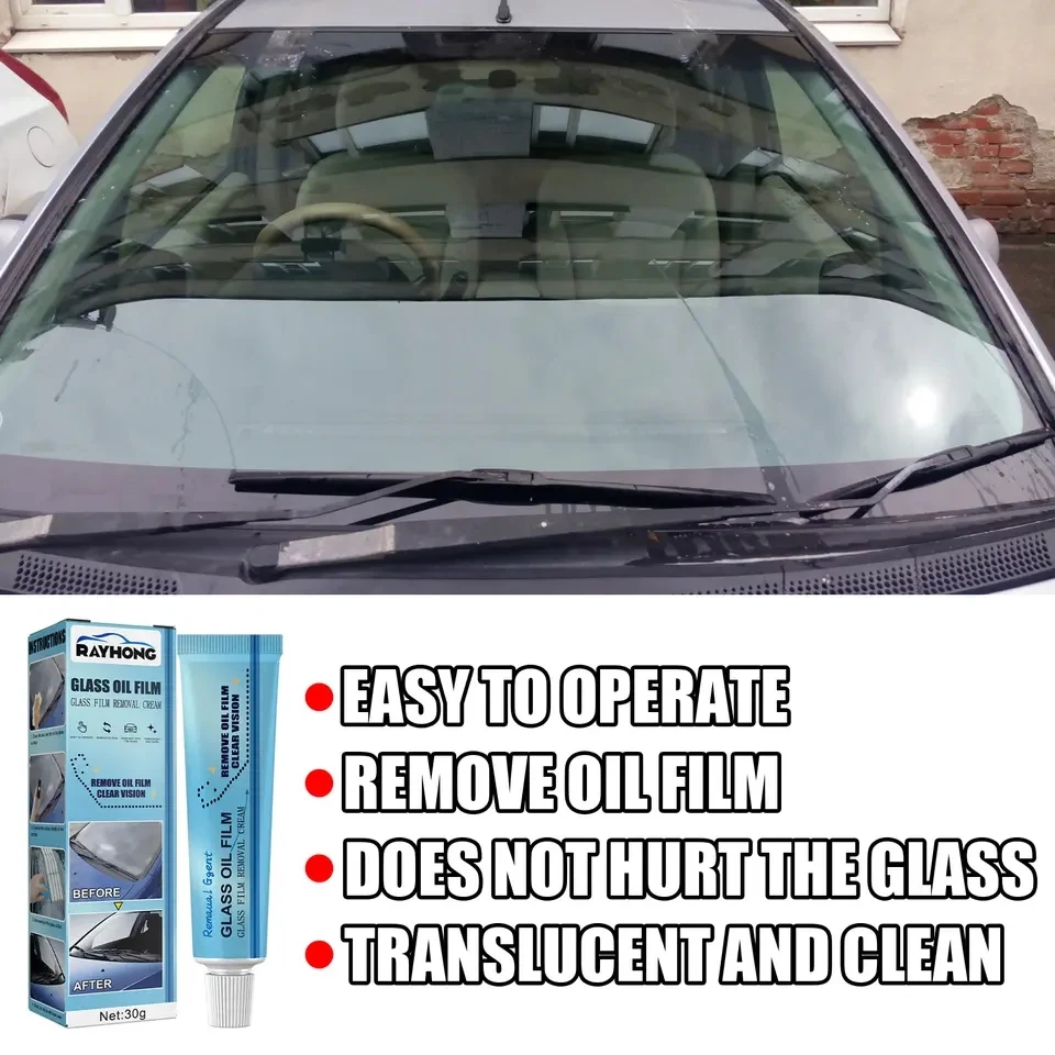 Car Glass Oil Film Remover Car Windshield Polishing Agent Window Front Windshi - £11.22 GBP