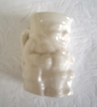 Vintage Small  Porcelain Toby Mug Ivory made in England - $14.99