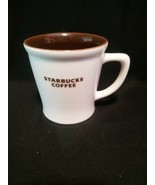 2009 Starbucks Cream &amp; Brown Coffee Mug Ceramic New Bone China 16oz - €13,98 EUR