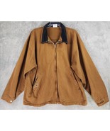 No Billy No Georgia Jacket Mens Medium Brown Distressed Work Vintage Ful... - £45.63 GBP