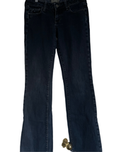 Paige Women&#39;s Blue Boot Cut Full Length Dark Wash Low Rise Jeans Size 27 - $36.47