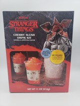 Stranger Things~Cherry Slush Drink Kit Mix~Cup Sleeves~Paper Straws~Slide Cutout - £10.55 GBP