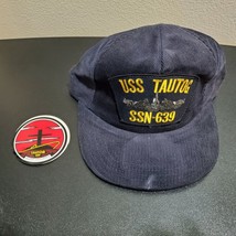 Vintage USS Tautog SSN-639 Embroidered Submarine Navy Corduroy Hat USA - £48.66 GBP