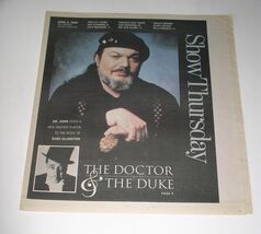 Dr. John Show Newspaper Supplement Vintage 2000 Cover Story Duke Ellington - $24.99