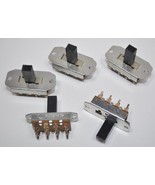 Lot 5 NOS CW G-368L-0017 3-Pole 3-Pos w/ Detent Slide Switch - 3/4&quot; Actu... - $27.12 CAD