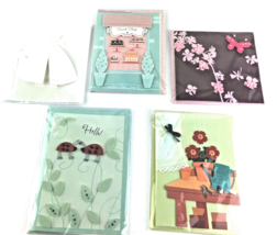 Hallmark Paper Magic Greeting Cards Lot of 5 Floral Sweets Bridal 3D R - $17.34