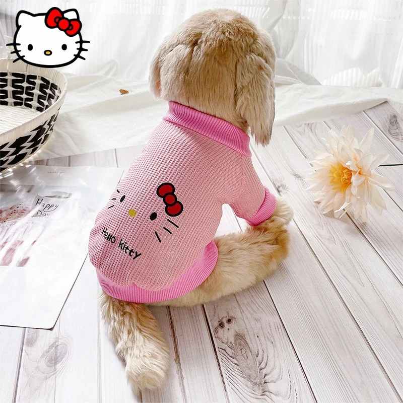 Kawaii Sanrio HelloKitty Pet Clothes MyMelody Kuromi Cute Cartoon Dog and Cat - £10.25 GBP
