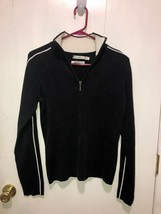 Tommy Hilfiger SZ Large 1/4 Zip Rib Stitch Pullover Sweater Made In Hong... - £9.30 GBP