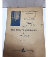The Indians War Dance Arab Vintage Sheet Music 23789 - £6.62 GBP