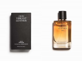 Zara Oud Vibrant Leather Original Eau De Parfum For Man 100ml / 3.38 Oz New - $45.00