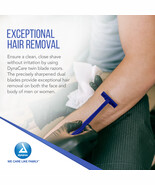 Dynarex DynaCare Twin Blade Razors Disposable, x2, Blue Ergonomic Handle... - $754.65 MXN