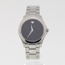 Movado Men&#39;s Stainless Steel Quartz Watch w/ Original Box and Papers 84 E7 1891 - £532.38 GBP