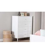 Ygritte Modern White Wood 1-Drawer Nightstand with Scalloped Edges - $11,068.37 MXN