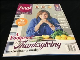 Food Network Magazine November 2022 A Foolproof Thanksgiving Ina Garten - £7.90 GBP