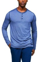 Under Armour Men&#39;s 3 Button Long Sleeve Blue Small Henley Shirt 1298403-400 - $44.99