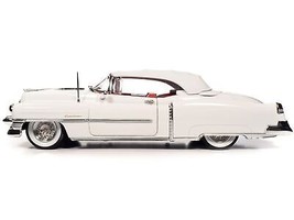 1953 Cadillac Eldorado Soft Top Alpine White with Red Interior 1/18 Diecast Mod - £97.55 GBP