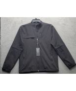 Walter Hagen Rain Golf Jacket Men&#39;s Small Black Pocket Long Sleeve Full Zip - $39.40