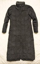 LL Bean Goose Down Puffer Long Coat Jacket Women&#39;s Size Medium Black 0 GLQ7 VTG - £54.91 GBP