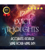 SAME HOUR 12 Exact Thoughts Psychic Reading Same Hour Love Reading - $5.99