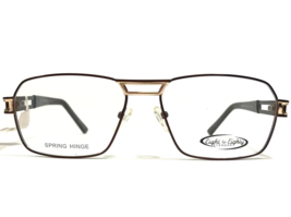 Eight to Eighty Eyeglasses Frames TWAN BROWN/GOLD Square Full Rim 57-18-145 - £36.60 GBP