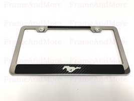 1 RUNNING HORSE PONY Carbon Fiber Box Style Stainless Steel Chrome Metal... - £10.59 GBP