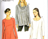 Very Easy Vogue V8952 Misses XS to M Pullover Tunic Top Uncut Sewing Pat... - $17.59
