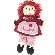 Raggedy Ann Doll Peace and Joy Limited Edition Push 12x17 inches - $28.71