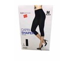 New Hanes Stylessentials Capri Shapewear Garment Black Size Med. Smoothe... - £13.20 GBP