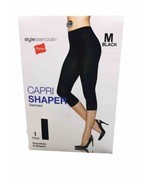 New Hanes Stylessentials Capri Shapewear Garment Black Size Med. Smoothe... - £13.11 GBP